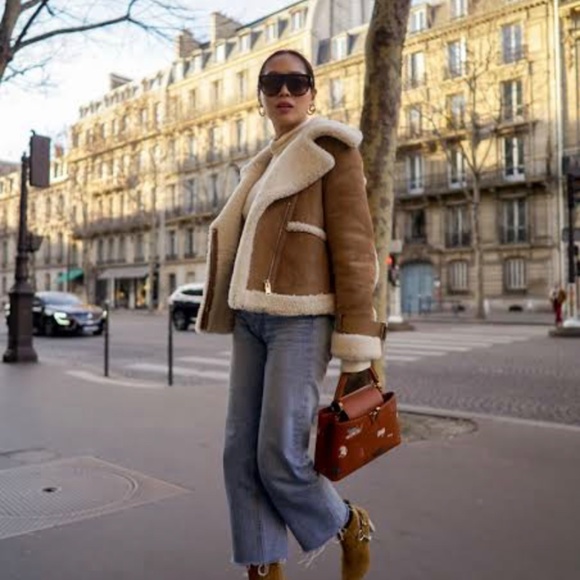 All Saints Shearling Farley Jacket - Picture 5 of 13